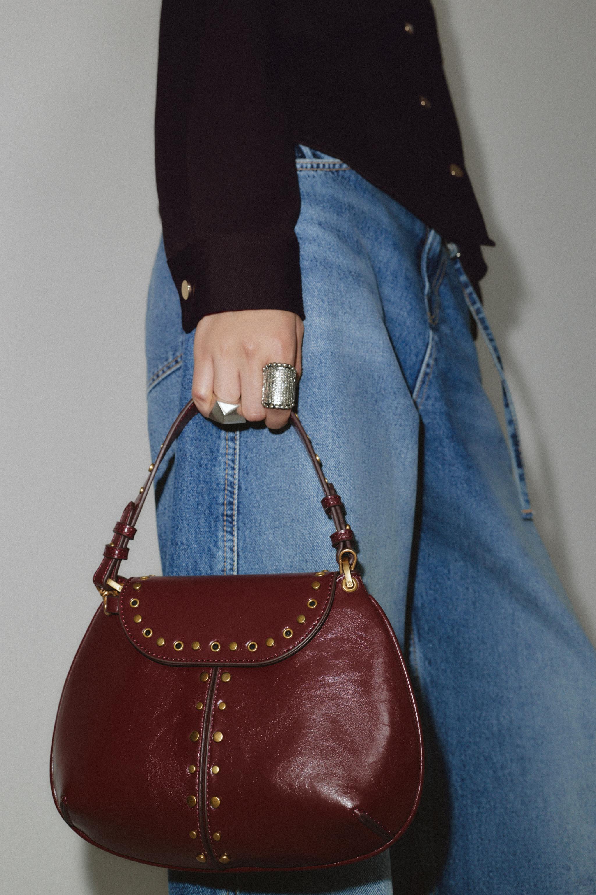 STUDDED SHOULDER BAG